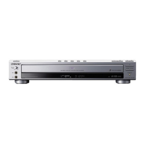 Sony DVP-NC65K Manuales