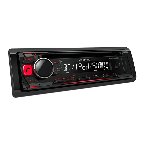 Kenwood KDC-BT500U Manual De Instrucciones