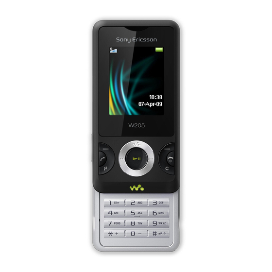 Sony Ericsson W205a Manuales