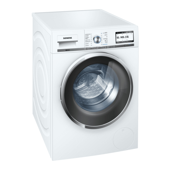 Siemens WM14Y740ES Instrucciones De Uso Y Montaje