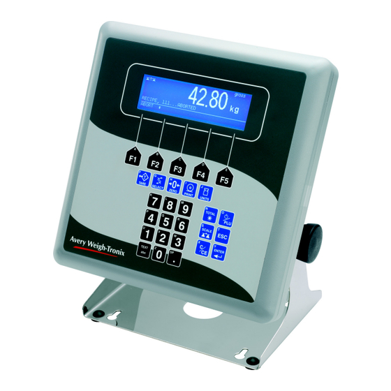 Avery Weigh-Tronix Evolution Serie Instrucciones Para El Funcionamiento