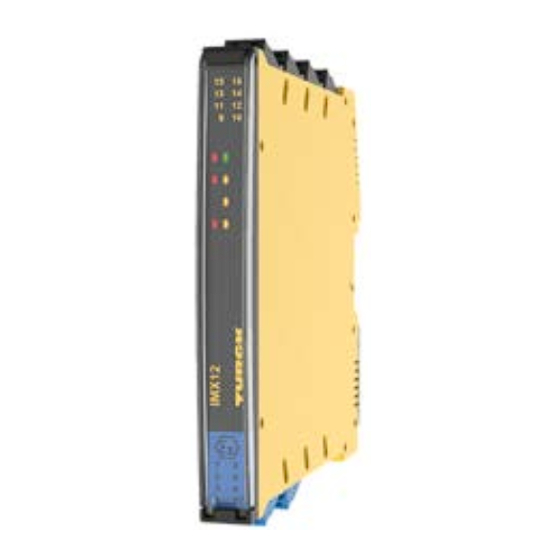 turck IMX12-DI03-1S-2R Manual Rápido De Funcionamiento