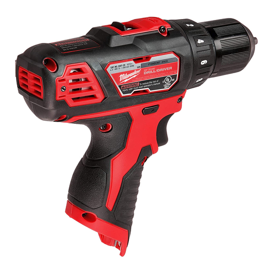 Milwaukee 2406-20 Manual Del Operador