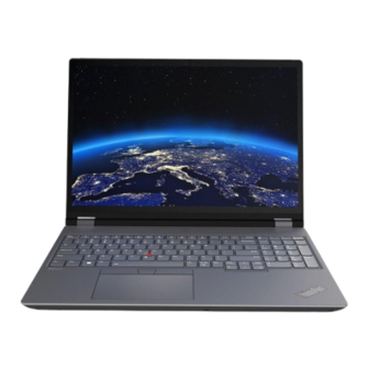 Lenovo ThinkPad P16 Gen 1 Guia Del Usuario