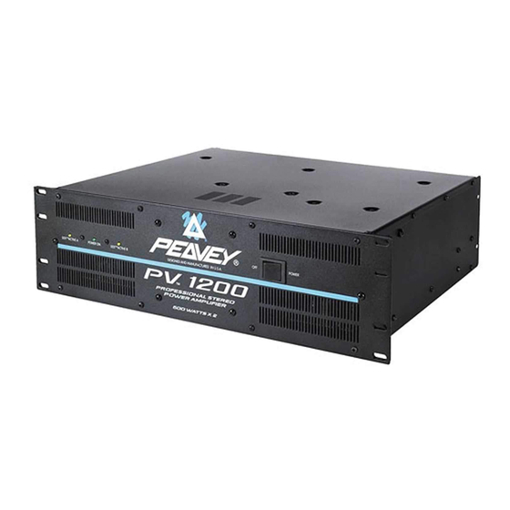 Peavey PV 1200 Guia De Funcionamiento