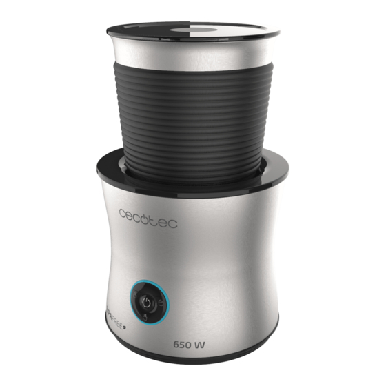 cecotec POWER MOCA SPUME 5000 Manual De Instrucciones