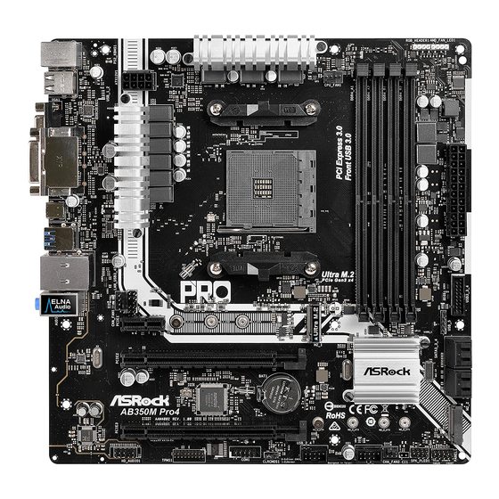 ASROCK AB350M Pro4 Manual De Instrucciones