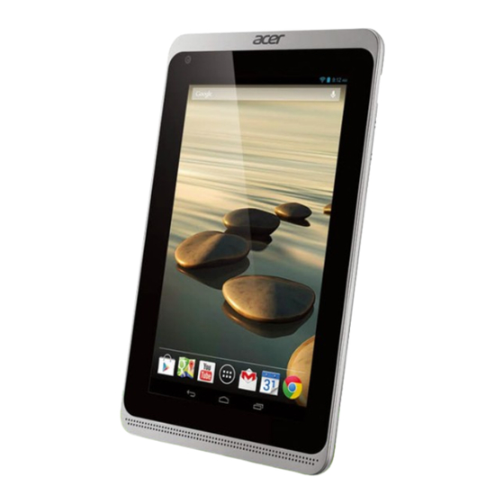 Acer Iconia B1 Manual Del Usuario