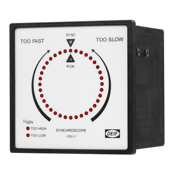 Deif CSQ-3 Manuales