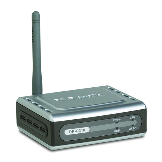 D-Link DP-G310 Manuales