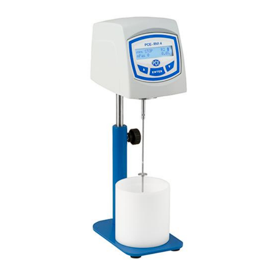 PCE Instruments PCE-RVI 4 Instrucciones De Uso