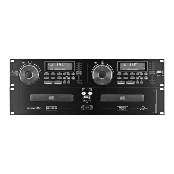 IMG STAGELINE CD-270DJ Manual De Instrucciones