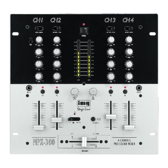 IMG STAGELINE MPX-300/SW Manuales