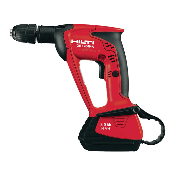 Hilti XBT4000-A Manual De Instrucciones