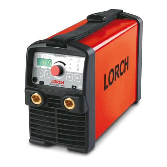 LORCH Handy 160 Control Pro Manual De Instrucciones