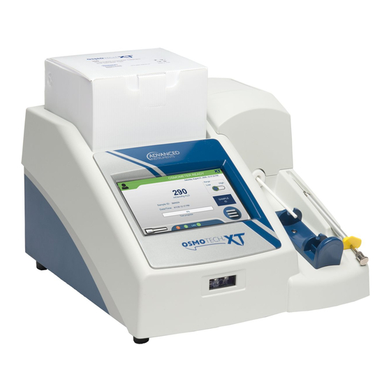 Advanced Instruments OsmoTECH XT Manual De Usuario