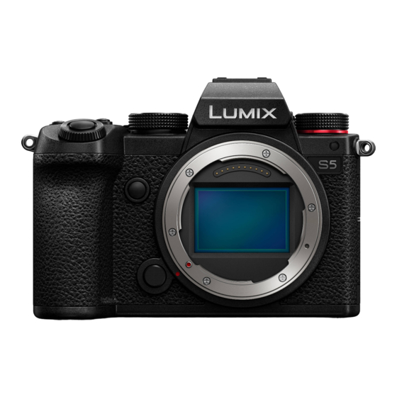 Panasonic Lumix S5 Instrucciones De Funcionamiento