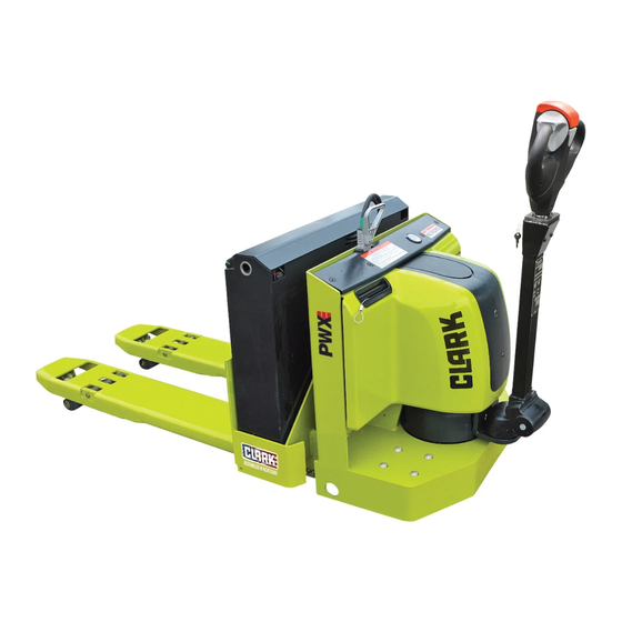 Clark PWXE 30 Manual Del Operador