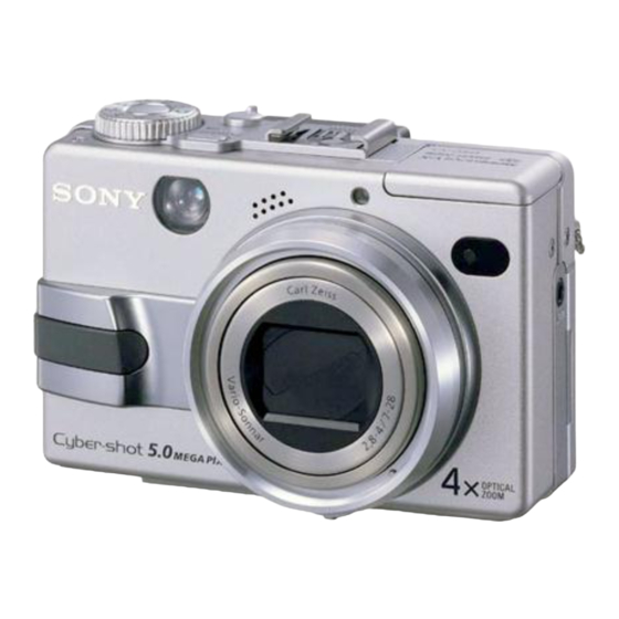 Sony Cyber-shot DSC-V1 Manual De Instrucciones