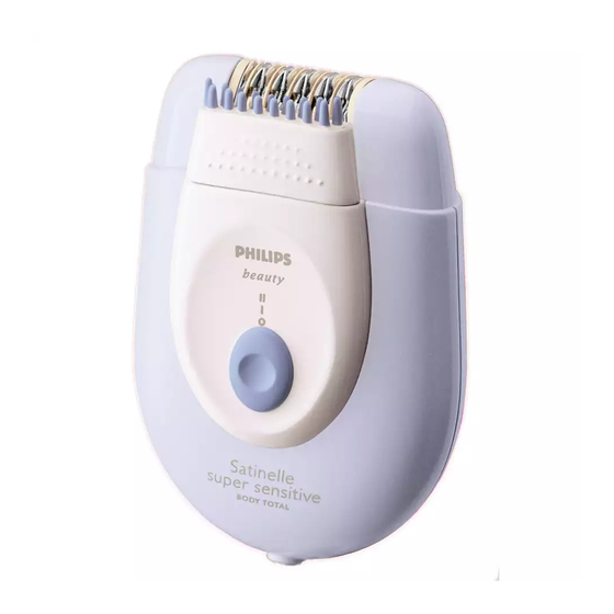 Philips beauty Satinelle super sensitive HP6447/00 Manual De Instrucciones