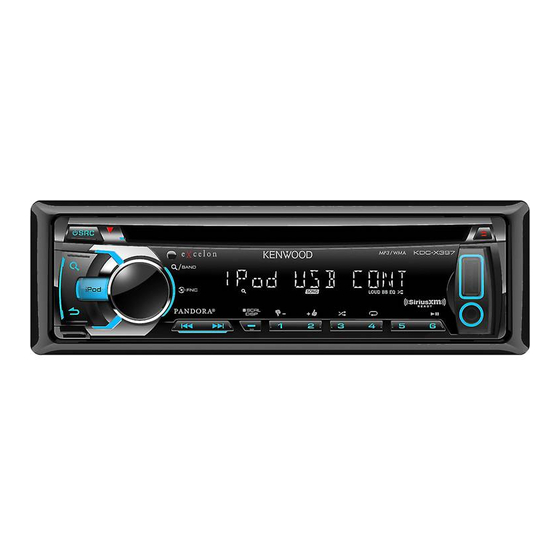 Kenwood KDC-X397 Manual De Instrucciones
