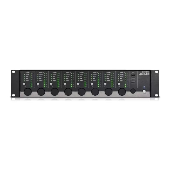 AUDAC MTX48 Manual De Usuario