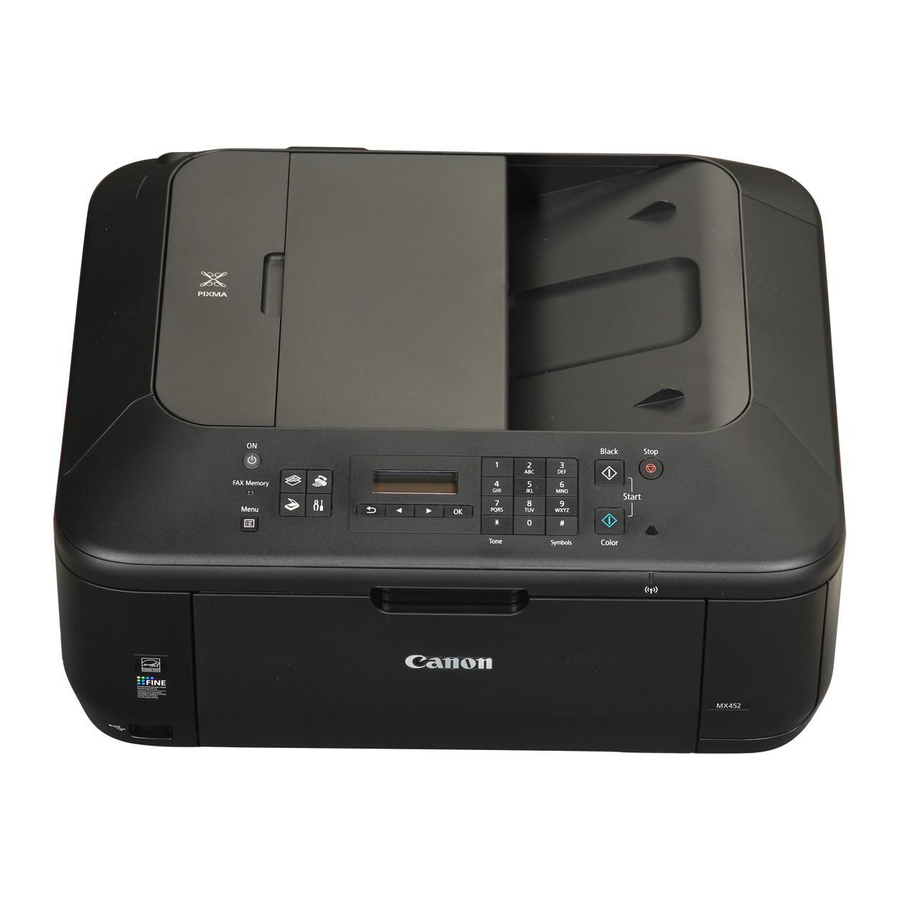 Canon PIXMA MX452 Serie Manual Del Producto