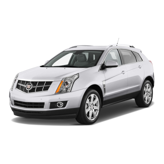 Cadillac SRX 2012 Manuales