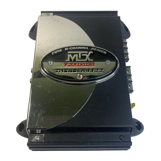 MTX Audio THUNDER4122 Manuales