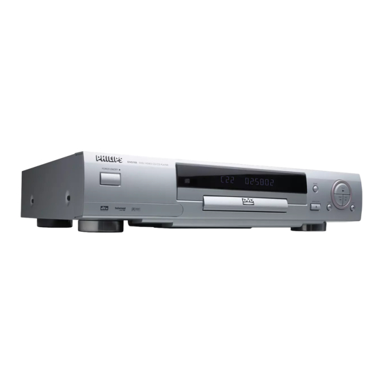 Philips DVD 703 Manuales