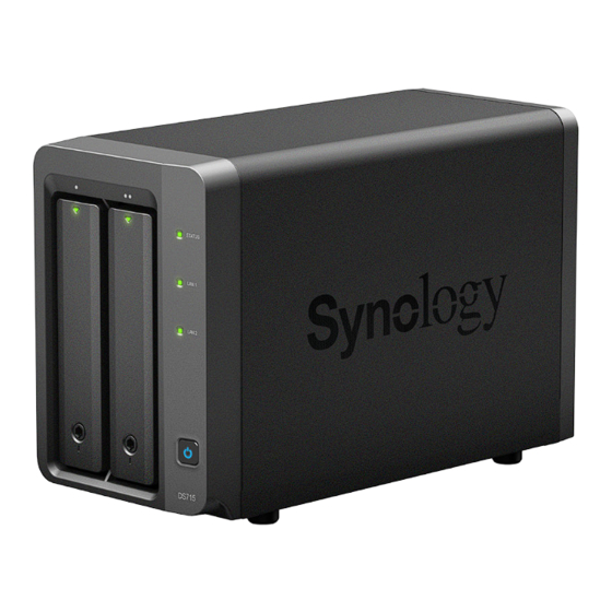 Synology DiskStation DS715 Guía De Instalación Rápida