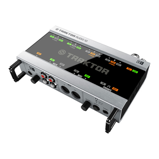 Native Instruments TRAKTOR AUDIO 10 Guía De Usuario