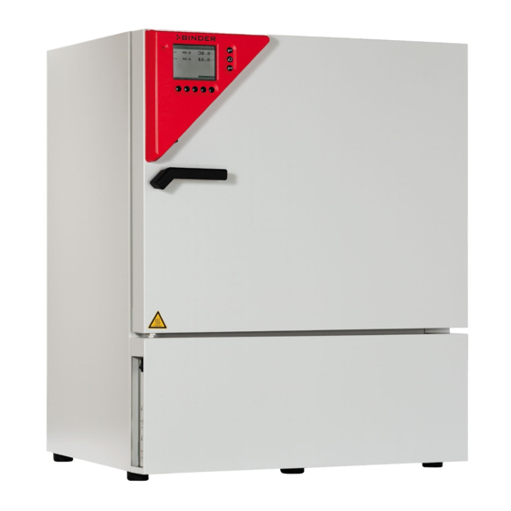 Binder KBF 115 Manual De Funcionamiento