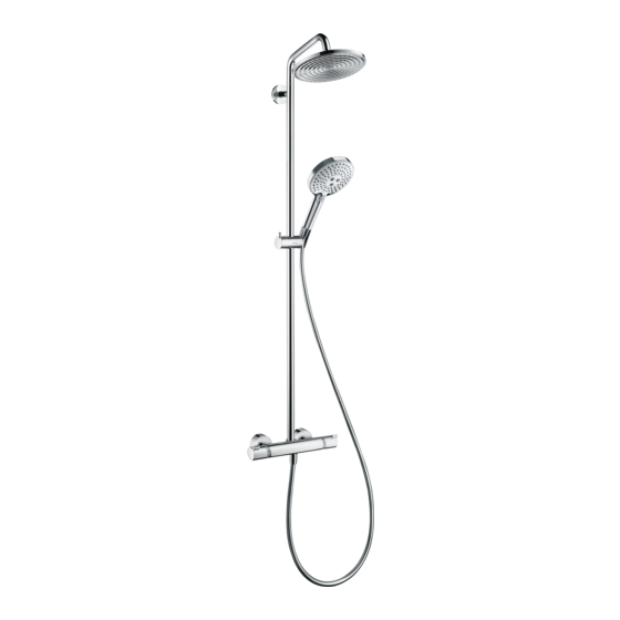 Hansgrohe Raindance S Showerpipe 240 1jet EcoSmart 27116000 Manuales