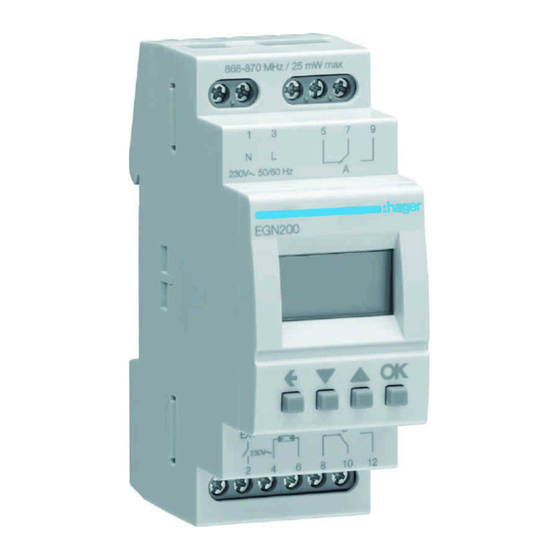 hager EGN200 Manual De Instrucciones
