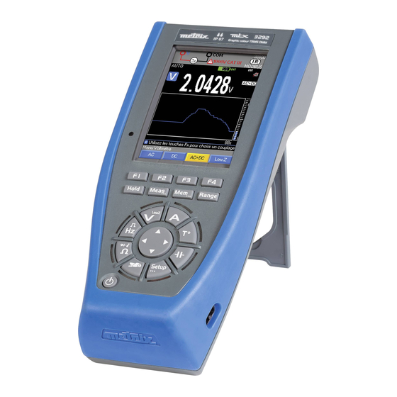 Metrix MTX 3292 Manual De Instrucciones