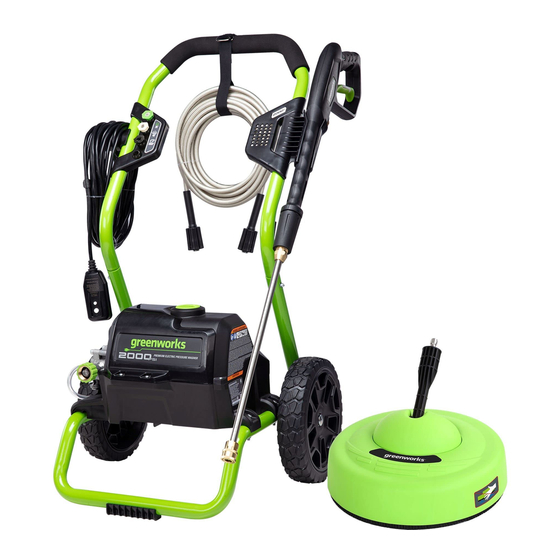 GreenWorks GPW2000-1RG Manual De Instrucciones