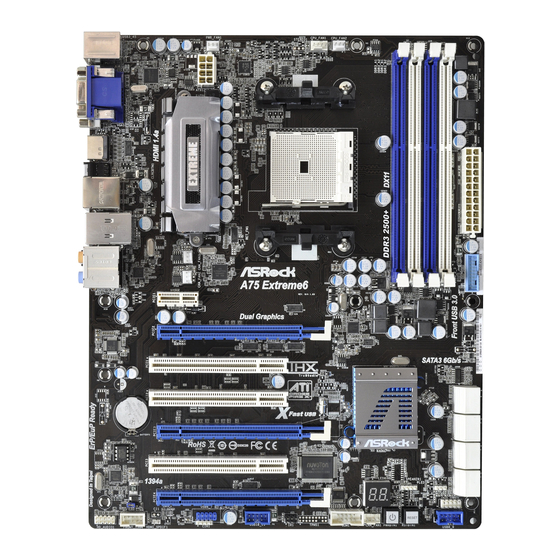 ASROCK A75 Extreme6 Manual Del Usuario