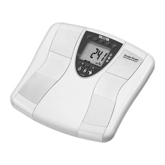 Tanita InnerScan BC-550T Manual De Instrucciones