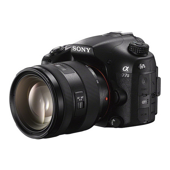 Sony ILCA-77M2 Manual De Instrucciones