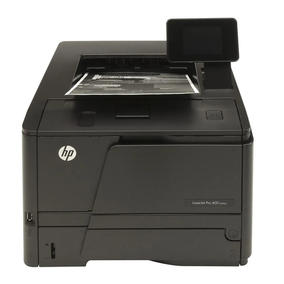 HP LASERJET PRO 400 Guia Del Usuario