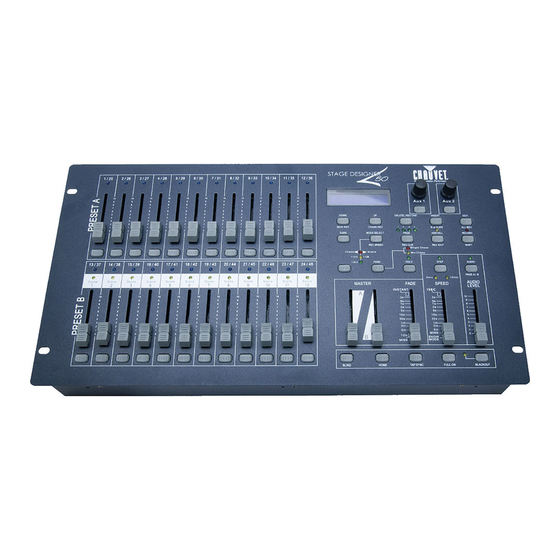 Chauvet Stage Designer 50 Instrucciones De Programacion
