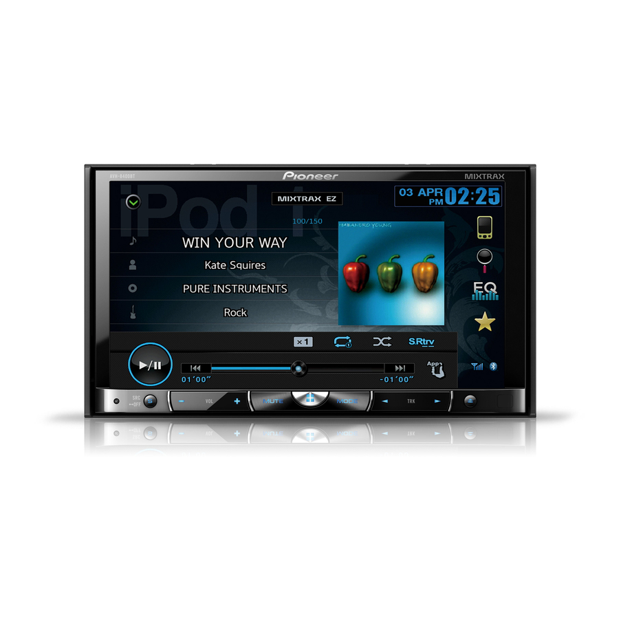 Pioneer AVH-8400BT Manuales