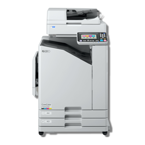 Riso ComColor FW Serie Guía De Resolución De Problemas