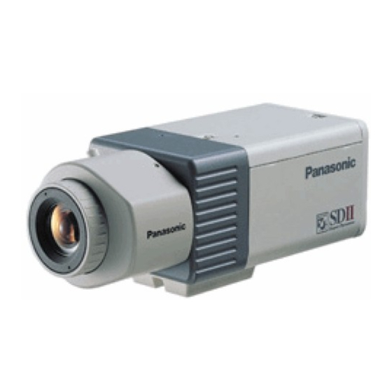 Panasonic WV-CP470 Manual De Instrucciones