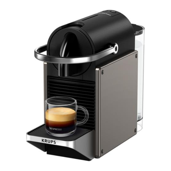 Krups Nespresso Pixie Redesign Manual