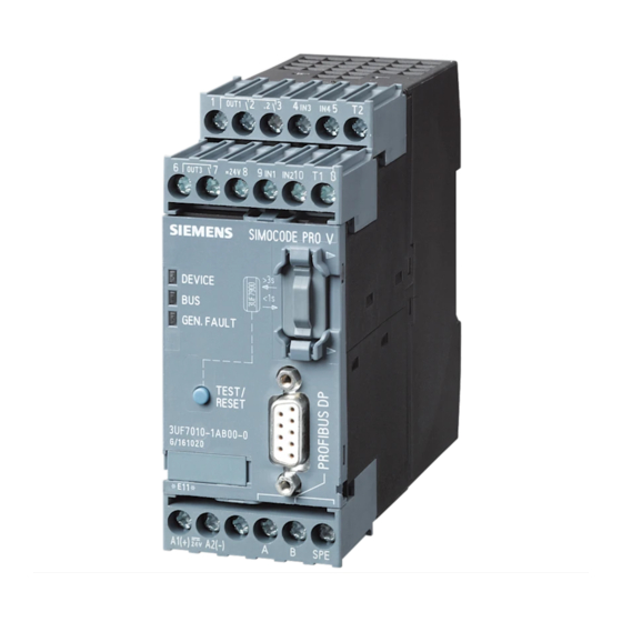 Siemens SIMOCODE PRO Manual De Aplicación