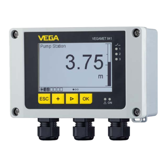 Vega VEGAMET 841 Hoja De Datos Del Producto