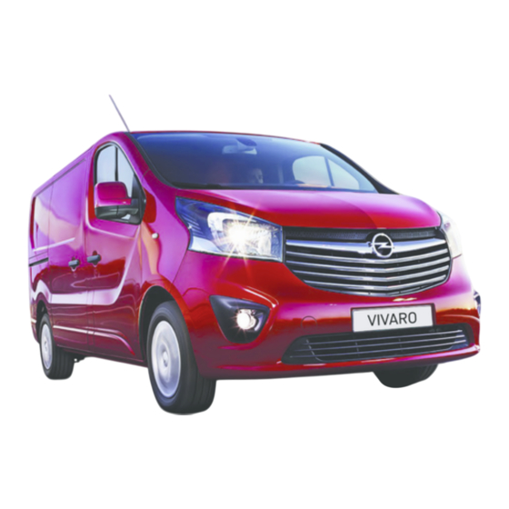 Opel Vivaro 2014 Manual De Instrucciones