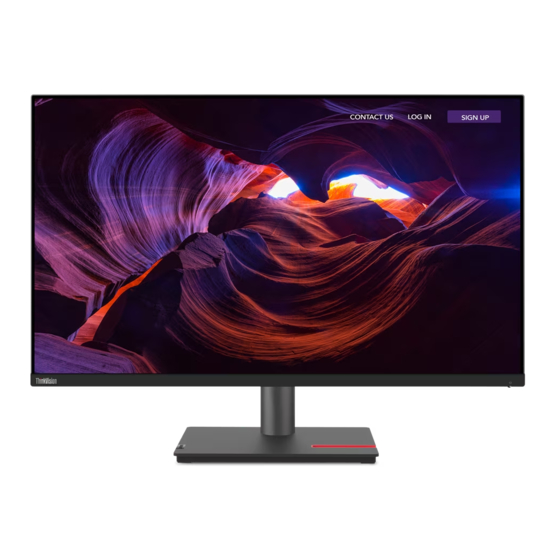 Lenovo ThinkVision P32pz-30 Guia Del Usuario